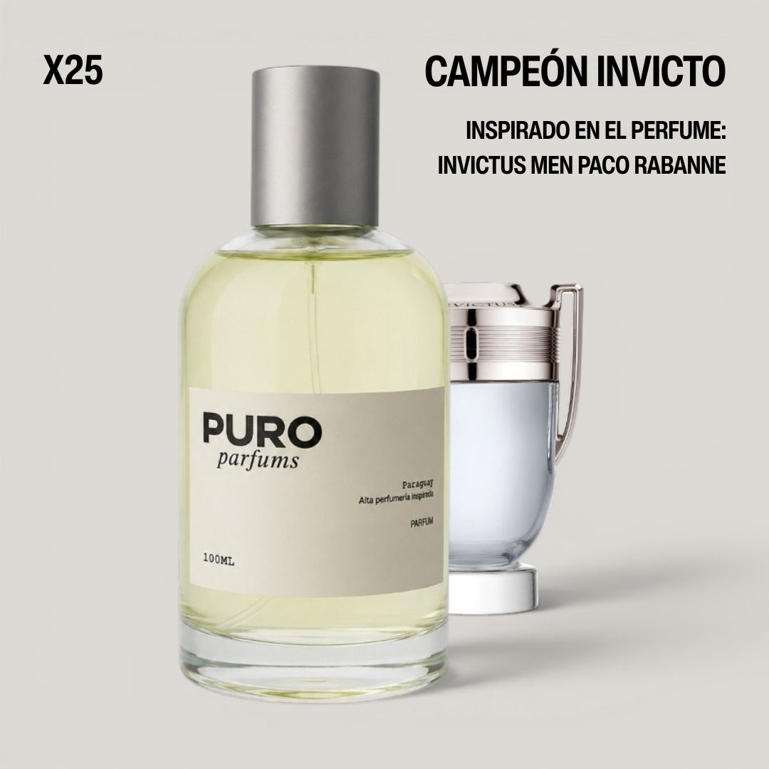 Campeón Invicto - INSPIRADO EN PACO RABANNE INVICTUS MEN