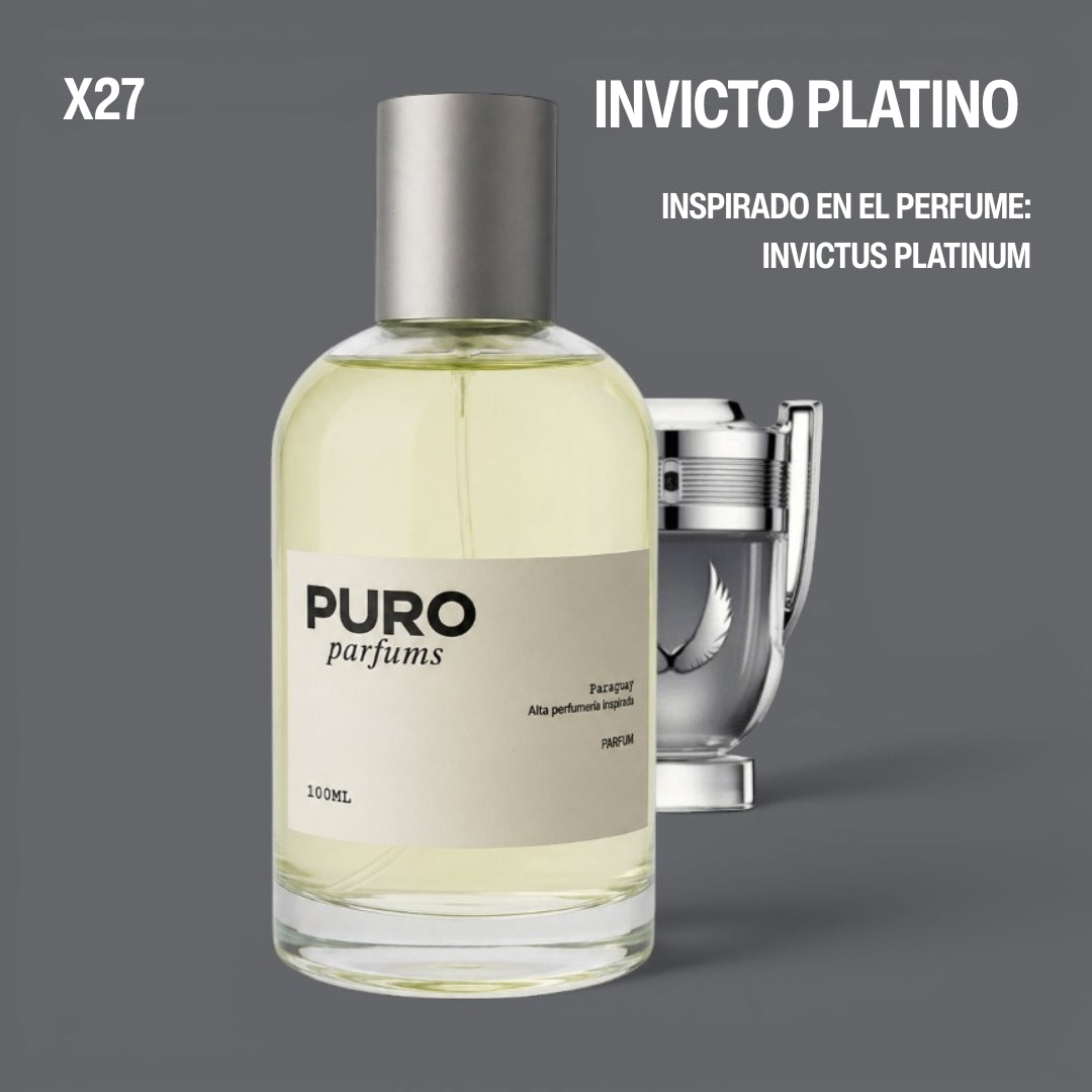 Invicto Platino  - INSPIRADO EN PACO RABANNE INVICTUS PLATINUM